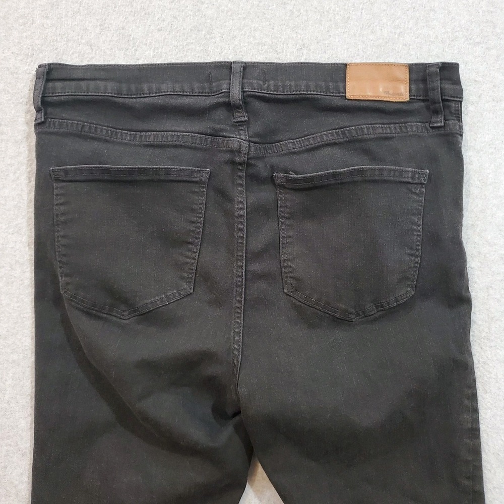 Madewell‎ Jeans Size 32 Womens RoadTripper Skinny Wash Black Denim Pants Stretch - Picture 9 of 11